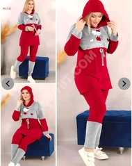 Uzun Kollu Kadife Pijama