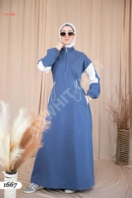 Double fleece dress for hijabis