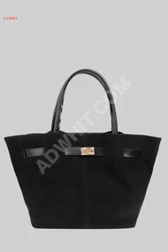 Women's suede handbag