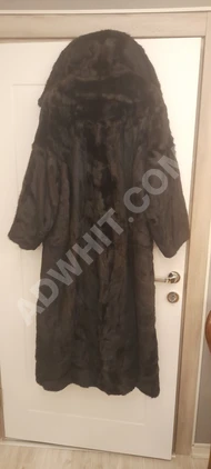 Hakiki Vizon MANTO ÇOK GENİŞ kesim Maxi boy 38/40 Bede