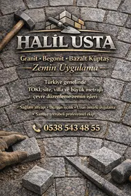 Application of cube-shaped paving tiles: İzmir Antalya Bursa Konya Ankara Adana