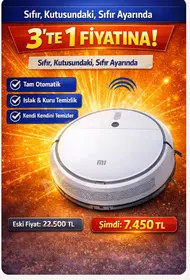 sıfır ayarında Xiaomi Mi Robot Vacuum Mop Robot Süpür