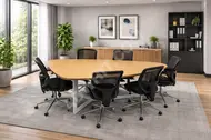 DEMİRHAN OFFICE - 5-PERSON PEAR-SHAPED MEETING TABLE