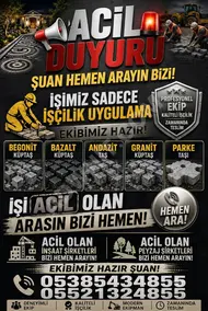 🚧 TÜRKİYE GENELİ İŞÇİLİK UYGULAMA EKİBİ
