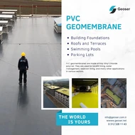PVC Geomembrane | Turkish Manufacturer | CE Certified 