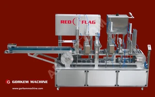 Water, Ayran, and Yogurt Filling and Capping Machine with Dual-Lane Capacity