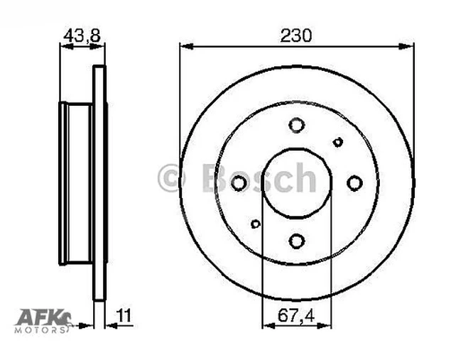 ÖN DİSK HYUNDAI ATOS 1,0 2003 230X4