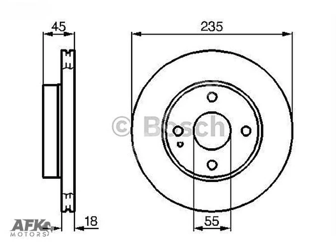 ÖN DİSK HAVALI MAZDA 323 89-96 MAZDA 121 1,1/1,3 16V/ 1,5L 16V 9
