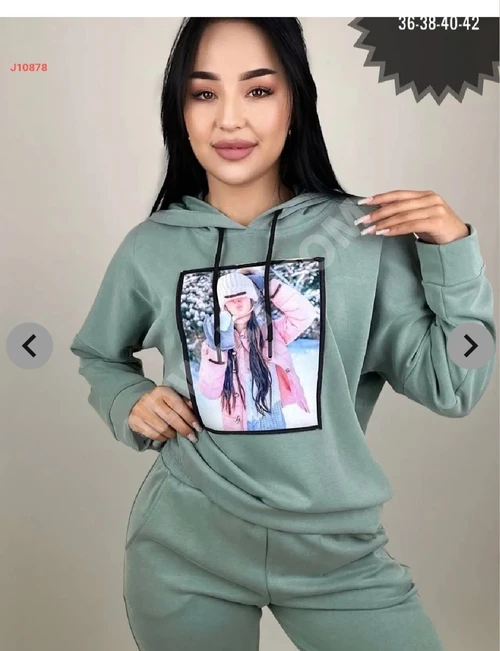 Baskılı kışlık pijama