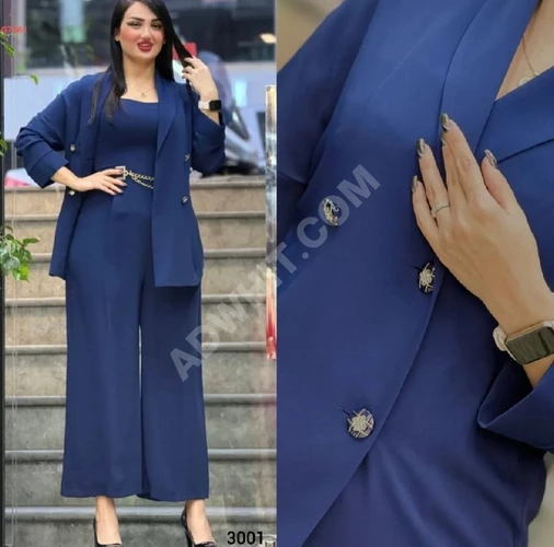 Beltli Tulum ve Blazer Ceket Takımı