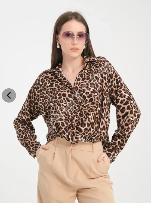 Saten Tiger Gömlek