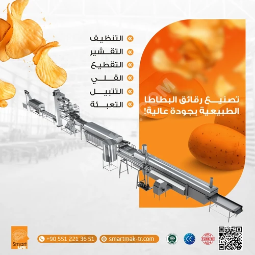 Doğal Patates Cipsi Üretim Hattı