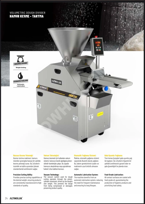 VOLUMETRIC DOUGH DIVIDER (KESTART)