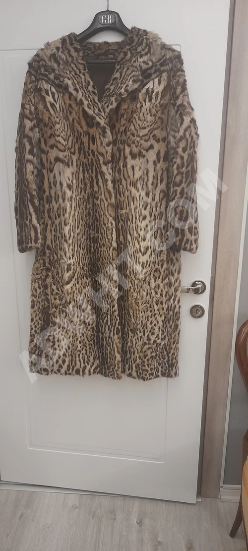 Leopar (Bayby) Hakiki MANTO&ŞAPKA Vintag Geniş kesim 40 beden