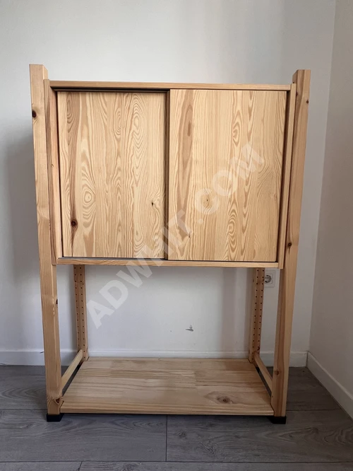 IVAR dolaplı raf ünitesi. çam. 80x30x97 cm