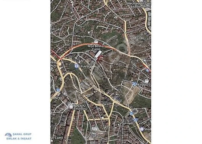 ŞANAL GRUPTAN BURHANİYEDE MÜTHİŞ BOĞAZ MANZARALI SATILIK ARSA