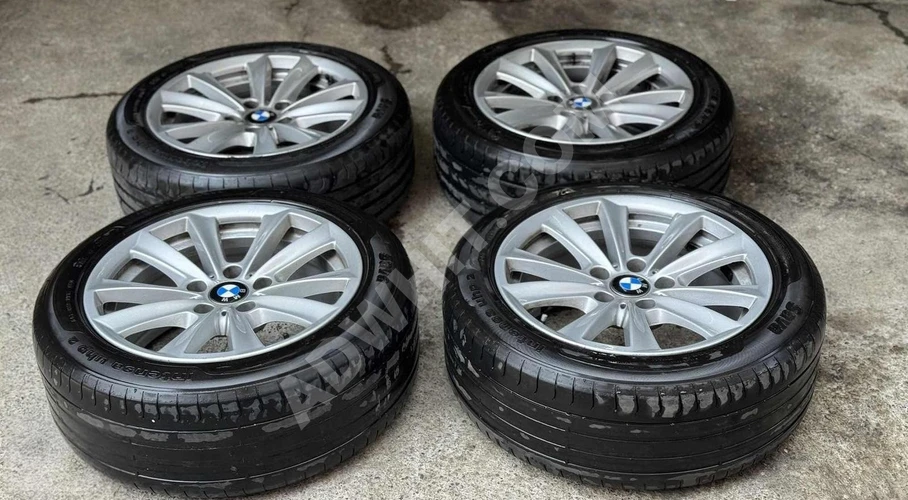 BMW F10 5 SERİSİ 17 JANT LASTİK TAKIM 5x120 (ORJİNAL) 215/55/17