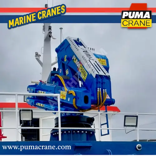 Tam Katlanır Hidrolik Deniz Gemi Güverte Vinçleri Puma Crane 
