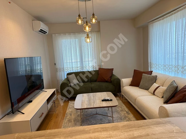 Luxury furnished apartment for rent in Istanbul with an open view