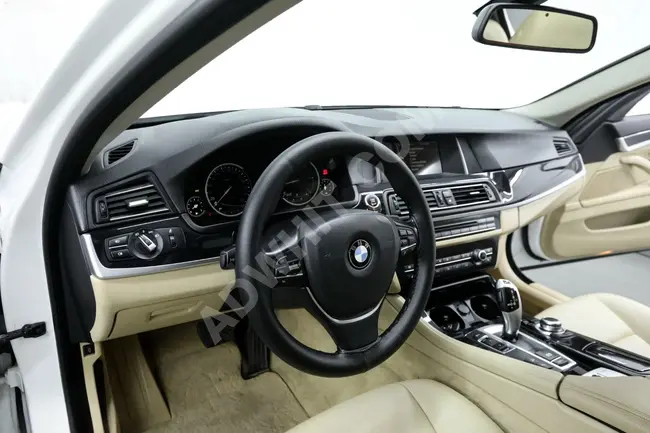 من بي موتورز للسيارات 2014 بي ام دابليو 5.25D XDRIVE بريميوم مع شفط + HUD + فتحة سقف