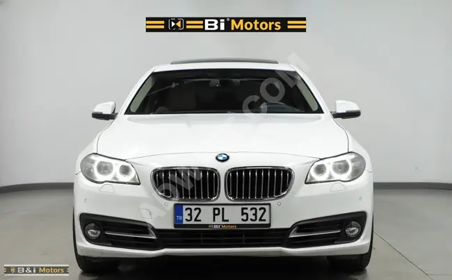 من بي موتورز للسيارات 2014 بي ام دابليو 5.25D XDRIVE بريميوم مع شفط + HUD + فتحة سقف