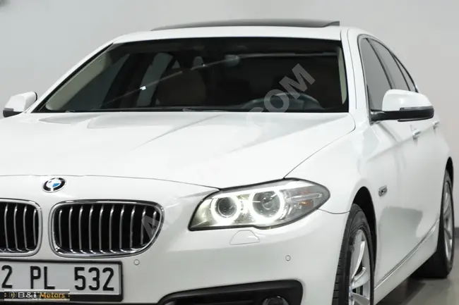 من بي موتورز للسيارات 2014 بي ام دابليو 5.25D XDRIVE بريميوم مع شفط + HUD + فتحة سقف