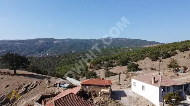 A 1000 square meter land in Manisa Demirci within the village with electricity, road, and water ready for construction