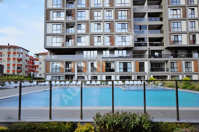 1+1 garden floor apartment for sale in the Toya Moda complex from Çamur