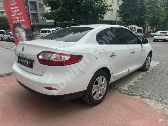 Renault Fluence, 3 months deferred, 30% down payment, 12, 18, 24, 36 monthly installments with manual scheduling and installment notes