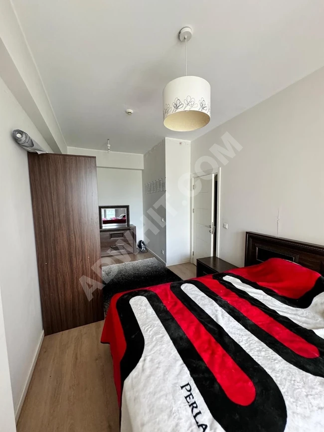 Furnished 2+1 apartment with a large balcony for annual rent in Batışehir