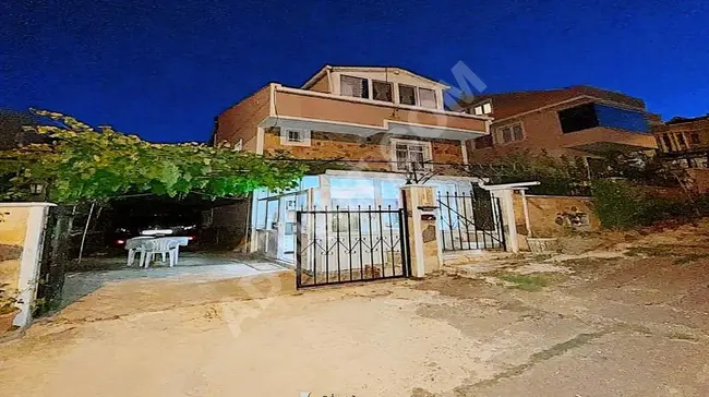 Villa for sale with a sea view in Silivri Gümüşyaka, suitable for use in both summer and winter