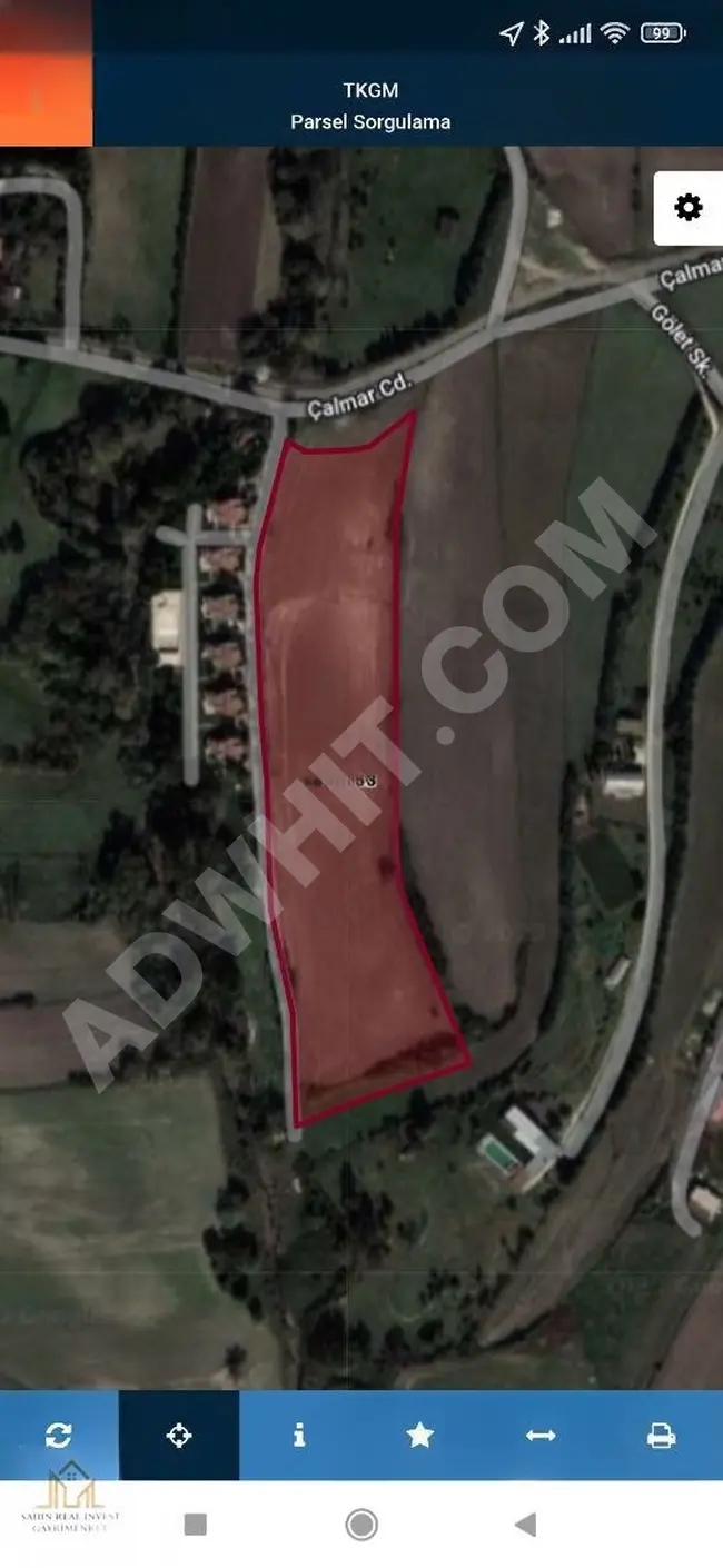 Land for sale, 21,600 square meters in Kabakca on the main street