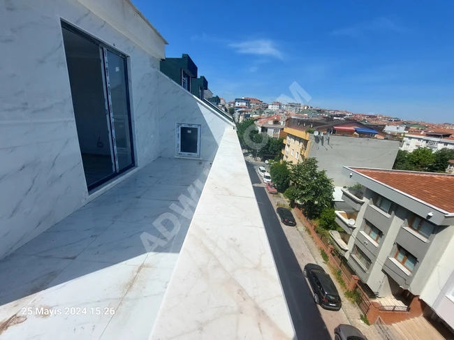 New duplex apartment for sale 4+2 with sea view in Denizköşkler