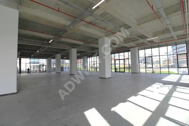 Commercial space for rent, Class A plaza, ground floor at street level with an area of 3245 square meters