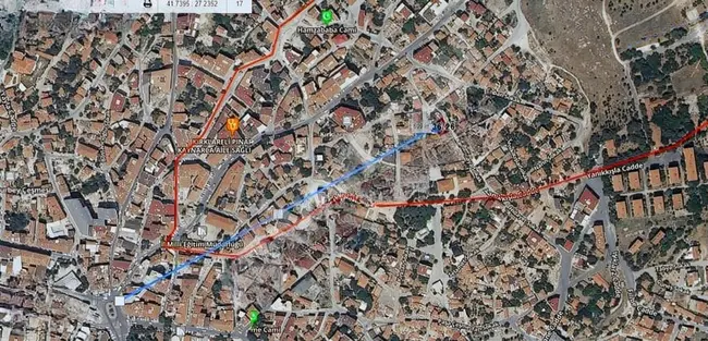 For sale: A piece of land suitable for building 16 apartments in the center of KIRKLARELİ