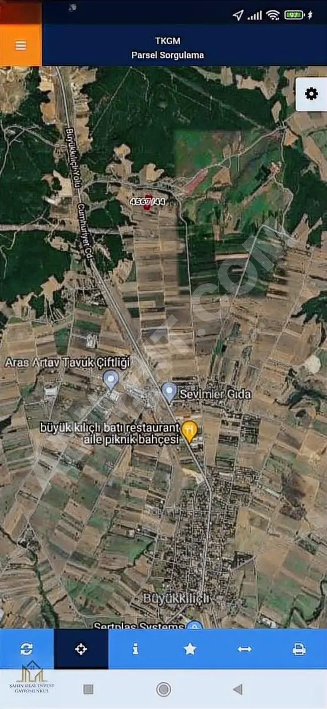 Land for sale with an area of 3,365 square meters suitable for investment in SILIVRI BUYUKKILICLI