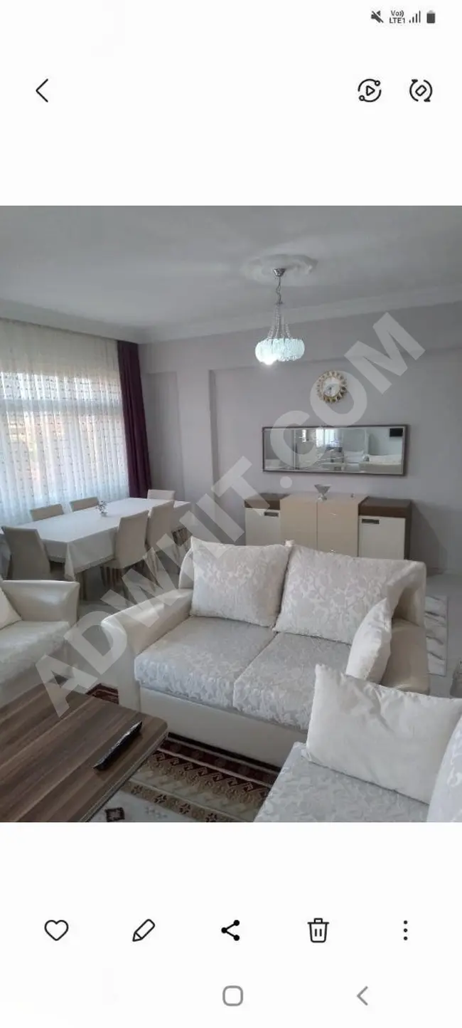 2+1 apartment, 130 square meters, loan amount of 2,000,000 Turkish Lira in the center of Erzincan