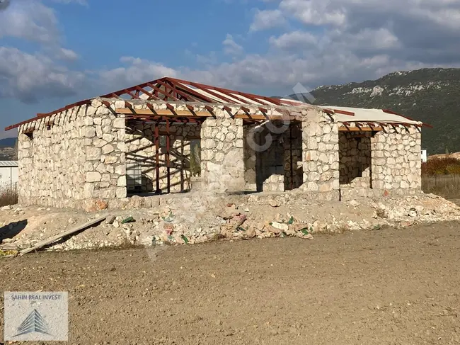 Unfinished villa for sale 2+1 in the KAŞ BEZİRGAN neighborhood