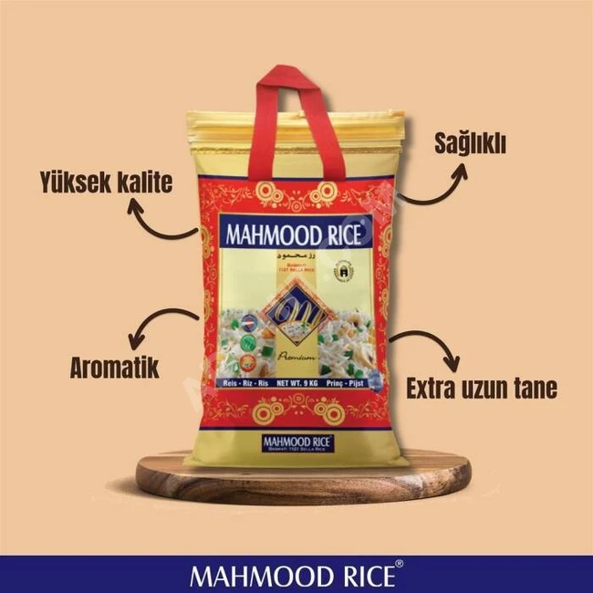 Mahmood Rice Basmati Pirinç 9 KG رز محمود بسمتي