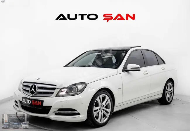 2011 C180 AVANG سقف بلور+جلد+بي زينون+LED بدون طلاء وبدون عيوب