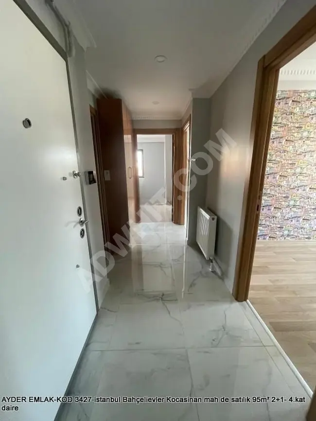 istanbul Bahçelievler Kocasinan mah de satılık 95m² 2+1- 4.kat daire