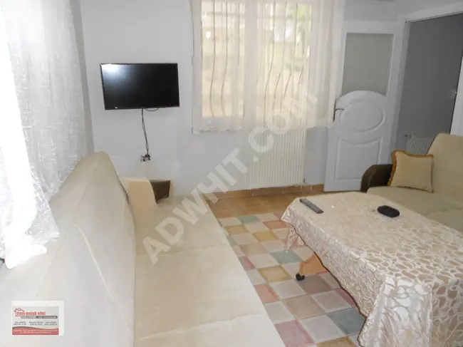 Apartment for sale 1+1 with a garden in Yeni Kucukcekmece neighborhood