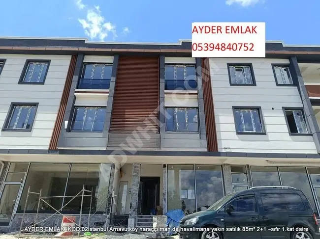 Arnavutköy haraççı mah de havalimana yakın satılık 85m² 2+1 –sıfır 1.kat daire