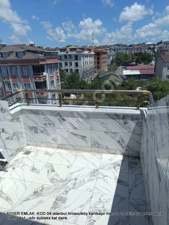 karlıbayır mah de havalimana yakın satılık 156m² 4+1 –sıfır dubleks kat daire