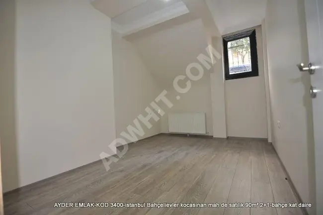 istanbul Bahçelievler kocasinan mah de satılık 90m² 2+1-bahçe.kat daire