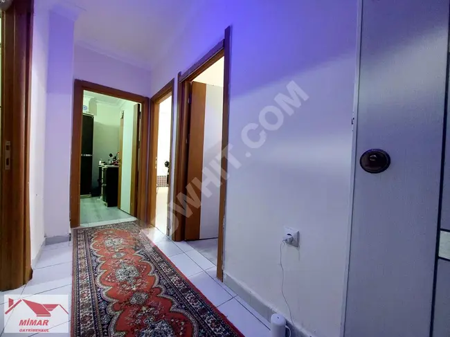 2+1 apartment for sale with residence permit, front-facing, on the ground floor with a garden by MİMAR YAPI