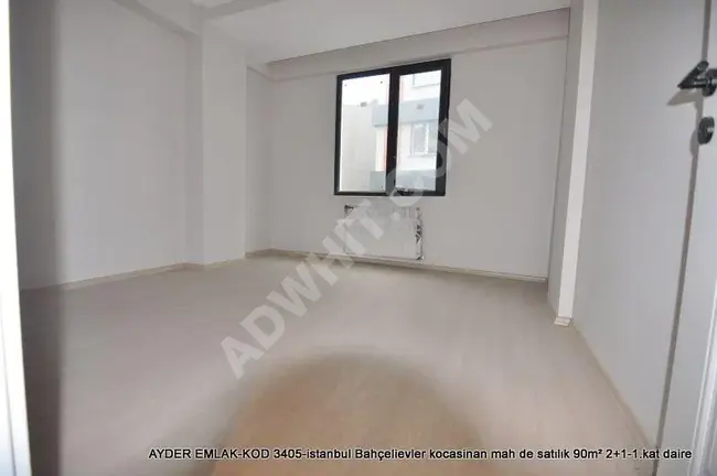 istanbul Bahçelievler kocasinan mah de satılık 90m² 2+1-1.kat daire