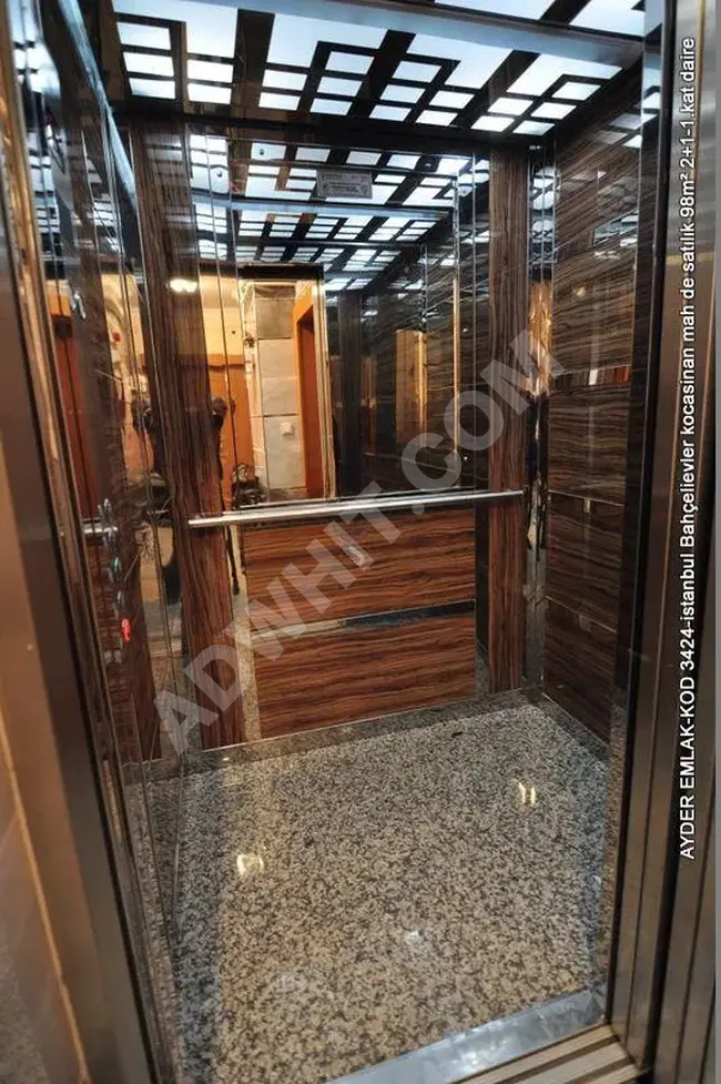 Apartment for sale with an area of 98 square meters 2+1 on the first floor in Istanbul Bahçelievler Kocasinan neighborhood