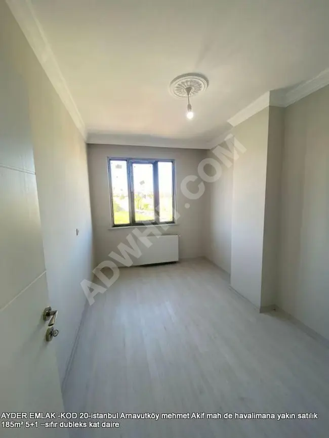 Duplex apartment for sale in Arnavutköy area, Mehmet Akif neighborhood, near the airport, 185 square meters, 5+1 – brand new