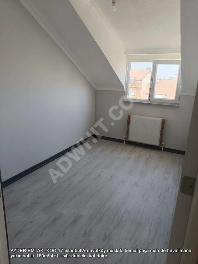 Arnavutköy mustafa kemal paşa mah de havalimana yakın satılık 160m² 4+1 –sıfır dubleks kat daire